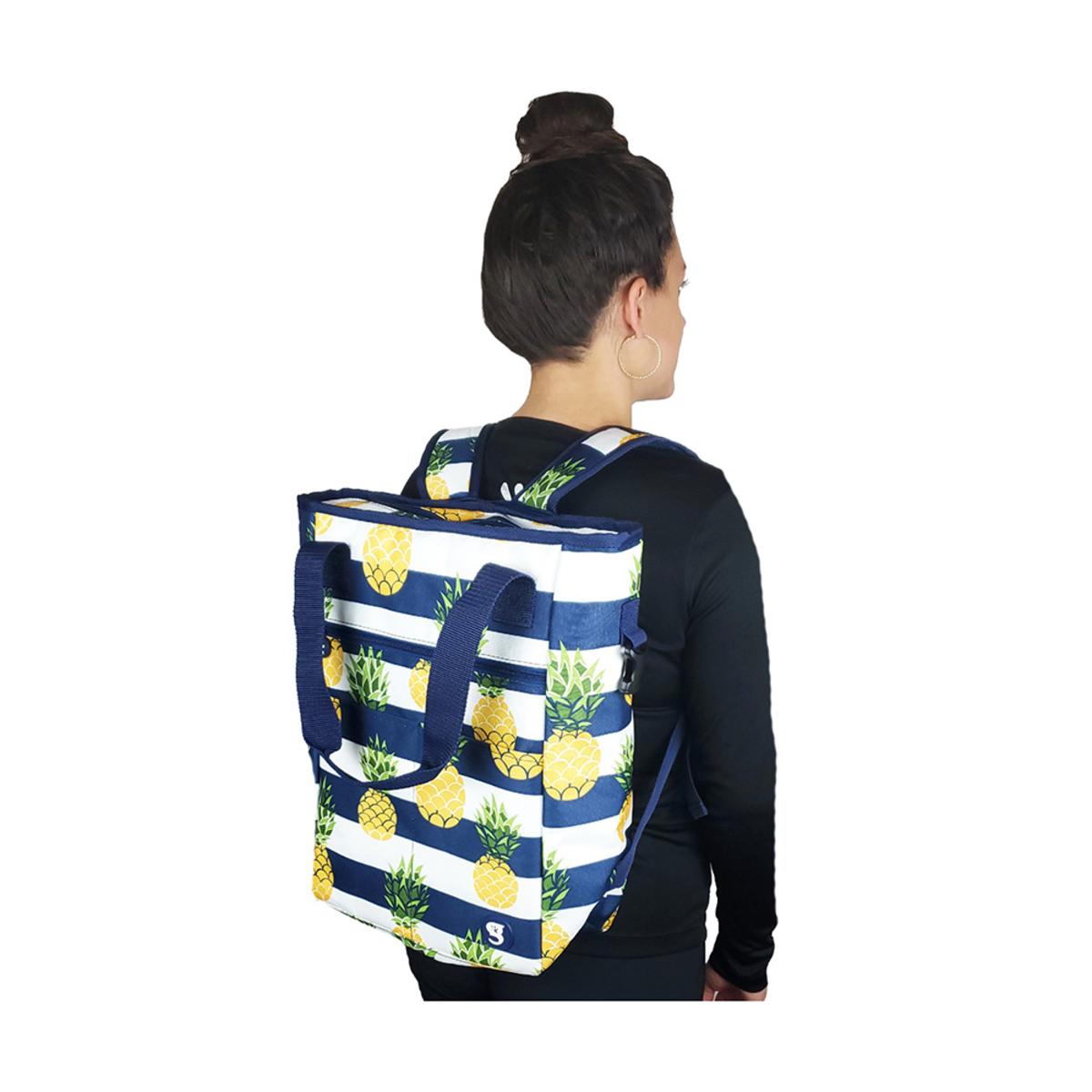 Geckobrands Convertible Tote & Backpack - Pineapple