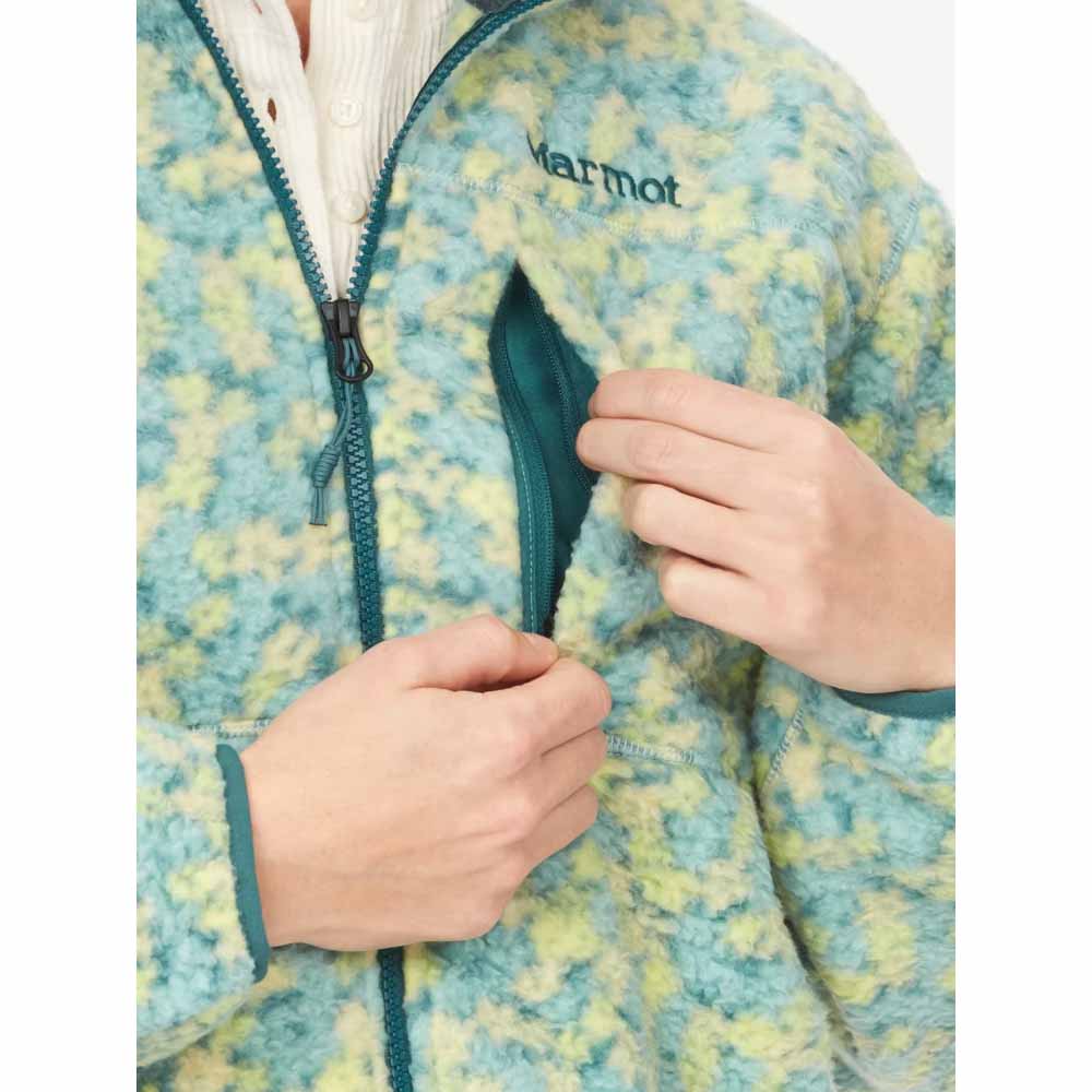 Marmot Womens Aros Printed Full-Zip Fleece Jacket