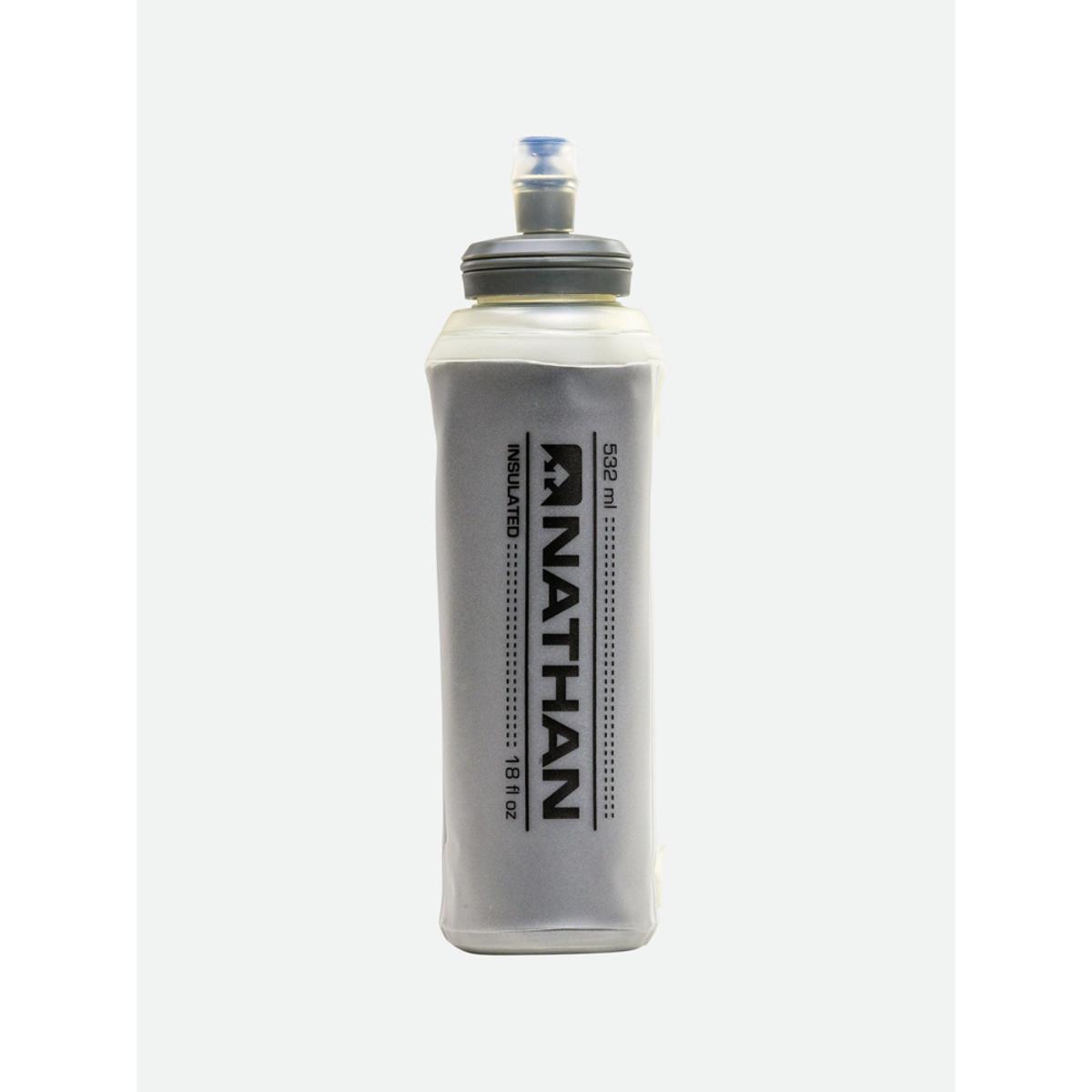 Nathan 18oz Insulated Soft Flask With Bite Top - Clear