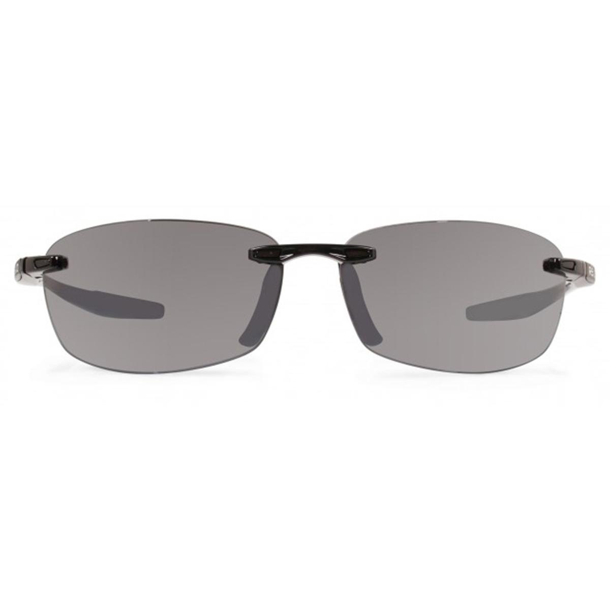 Revo Unisex Descend E Rectangle Sunglasses Graphite Lens With Black Frame