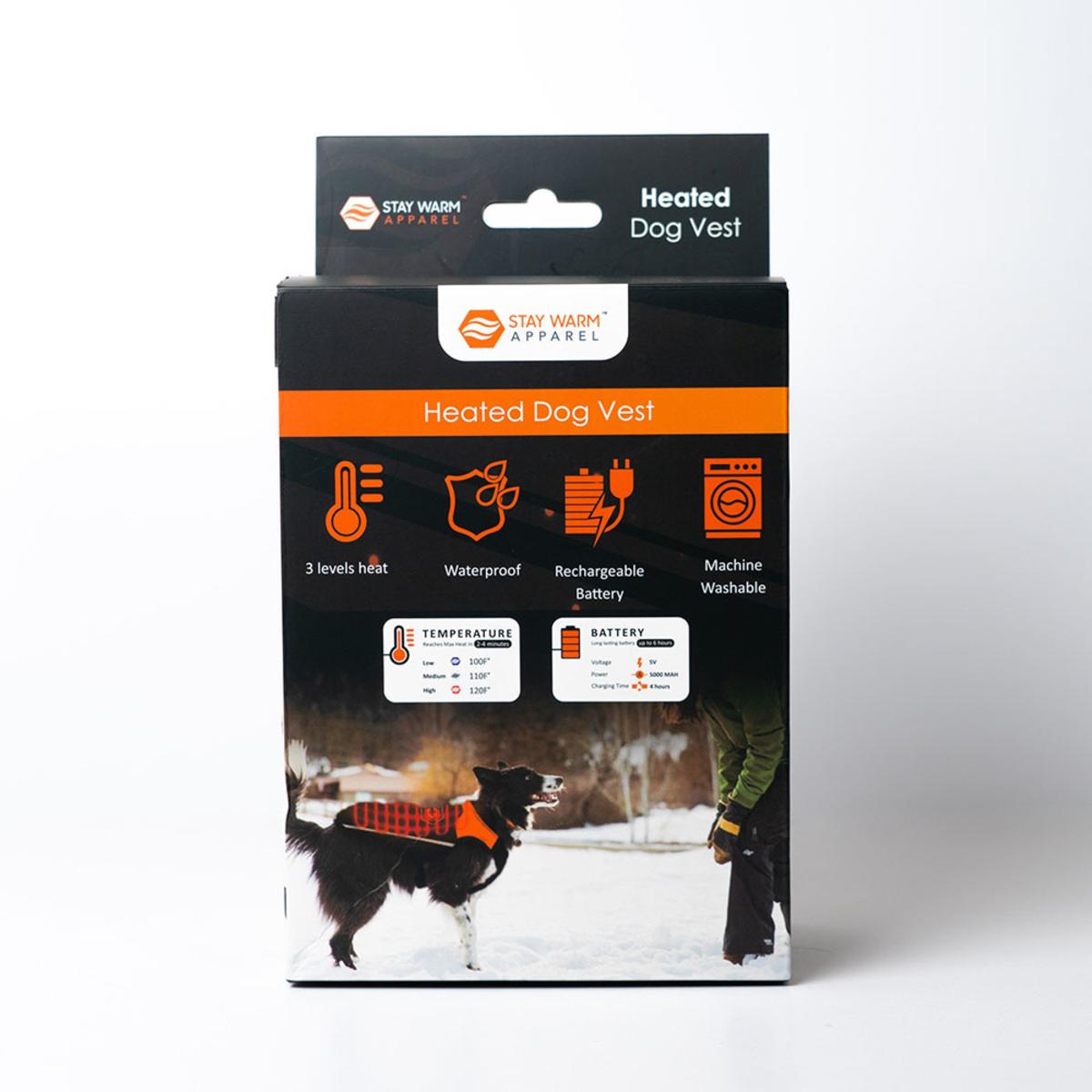 Stay Warm Apparel 5V Rechargeable Waterproof Heated Dog Vest