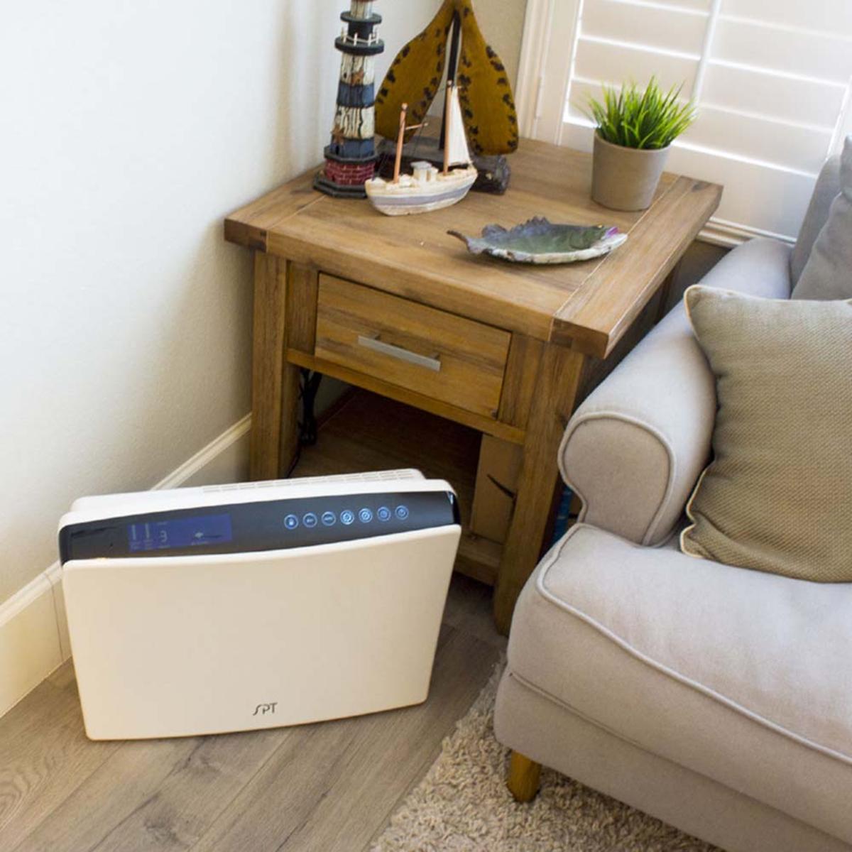 Sunpentown Dual DC-Motor Air Cleaner With Air Quality Detector