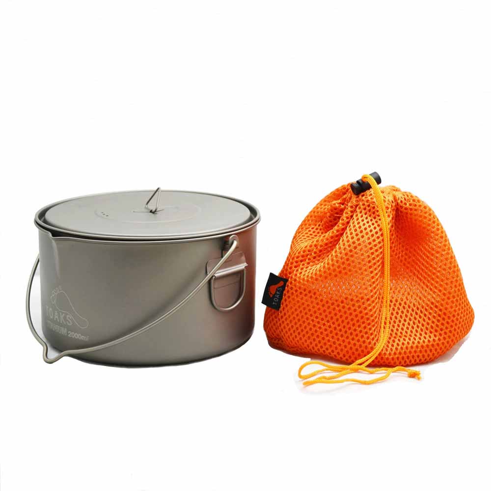 TOAKS Titanium 2000ml Pot With Bail Handle