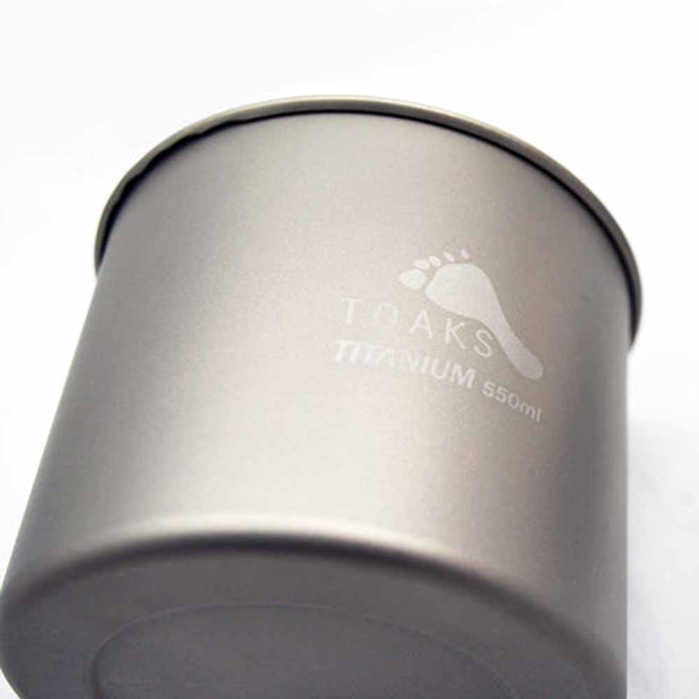 TOAKS Titanium Light 550ml Pot Without Handle