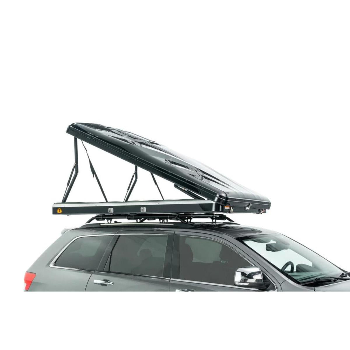 Trustmade Black Hard Shell Beige Rooftop Tent 2mins Setup 100% Waterproof 50mm Mattress