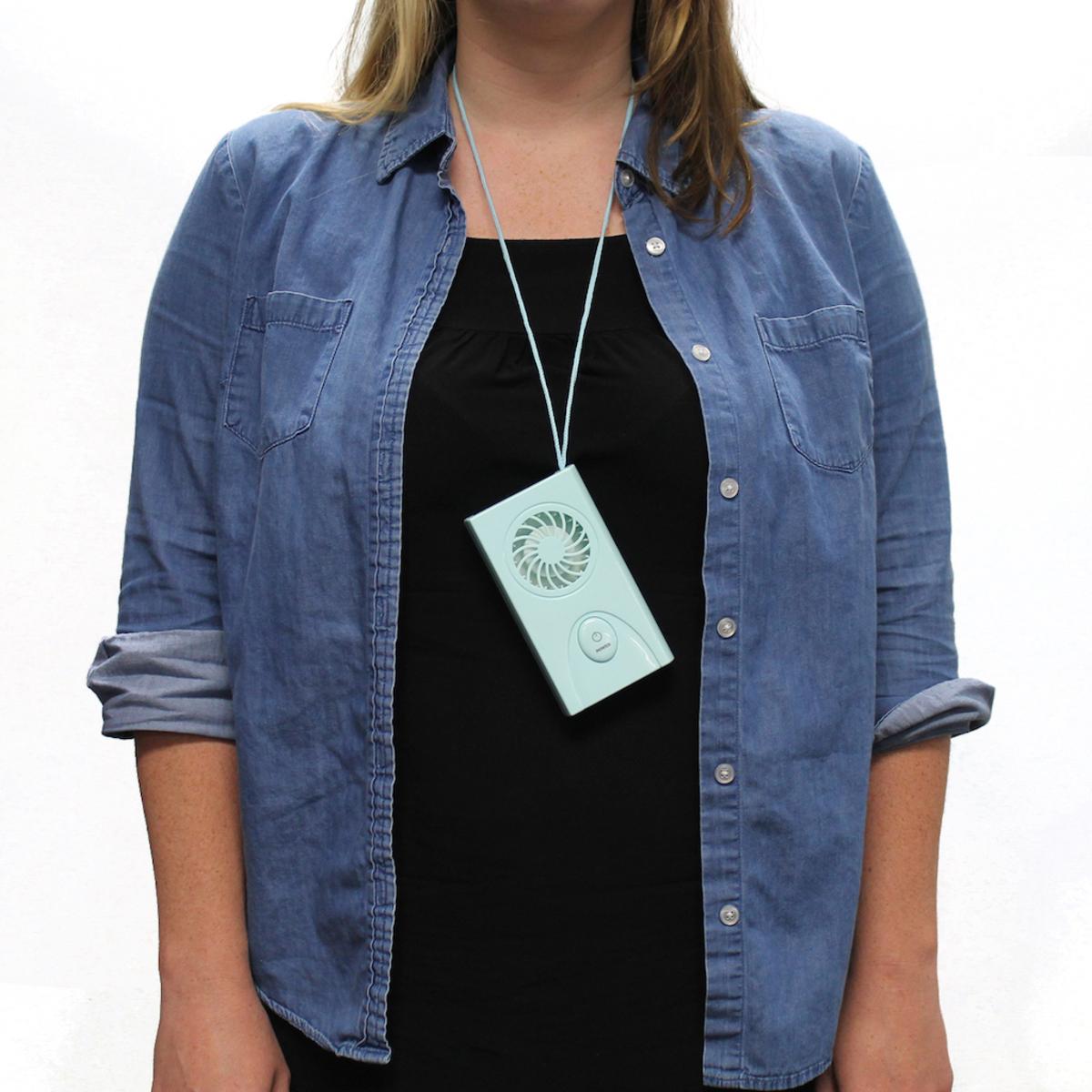  AlphaCool AA Battery Powered Necklace Fan