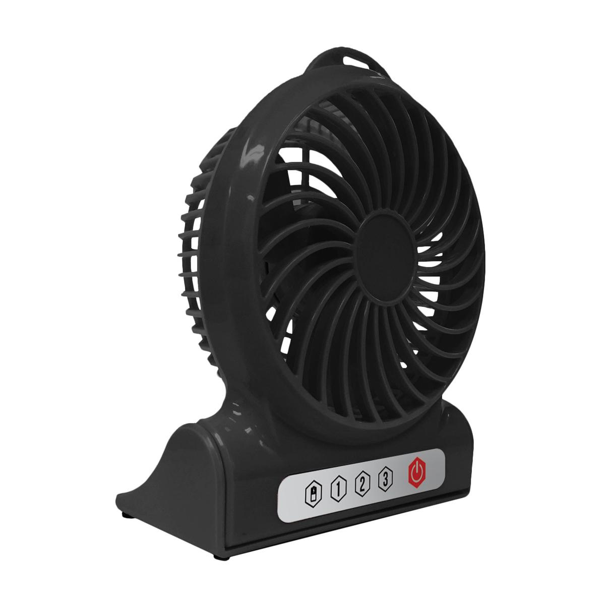  AlphaCool Rechargeable Battery Operated Fan - 4 Inch