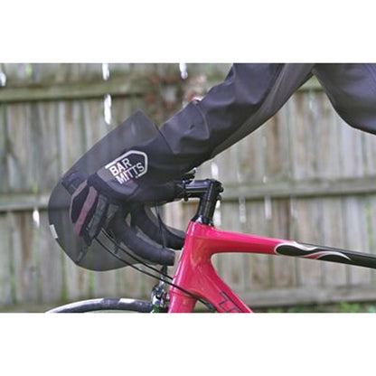  Bar Mitts Externally Routed Cables Road Pogie Handlebar Mittens Extreme - Large Black
