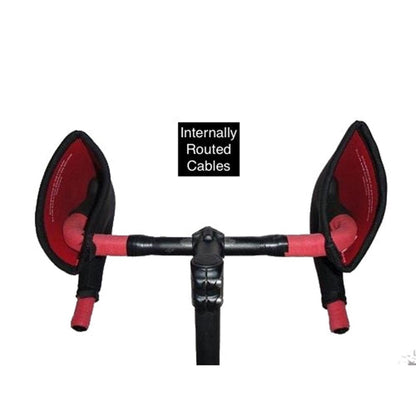  Bar Mitts Internally Routed Cables Road Pogie Handlebar Mittens Extreme - Large Black