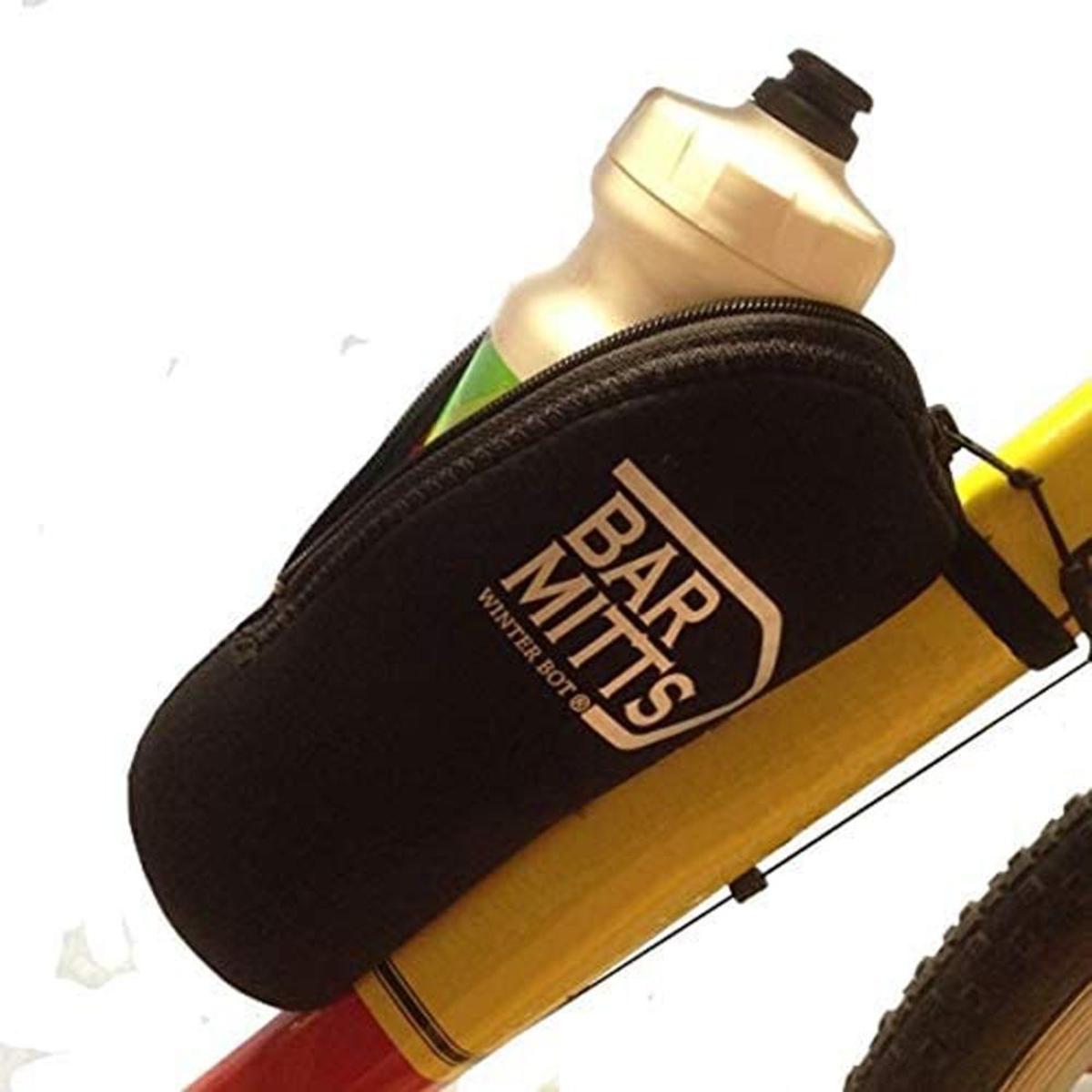  Bar Mitts Winter Bot Neoprene Bicycle Water Bottle Cover - Black
