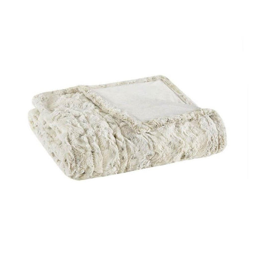  Beautyrest 100% Polyester Faux Fur Heated Throw - 50inW X 70inL