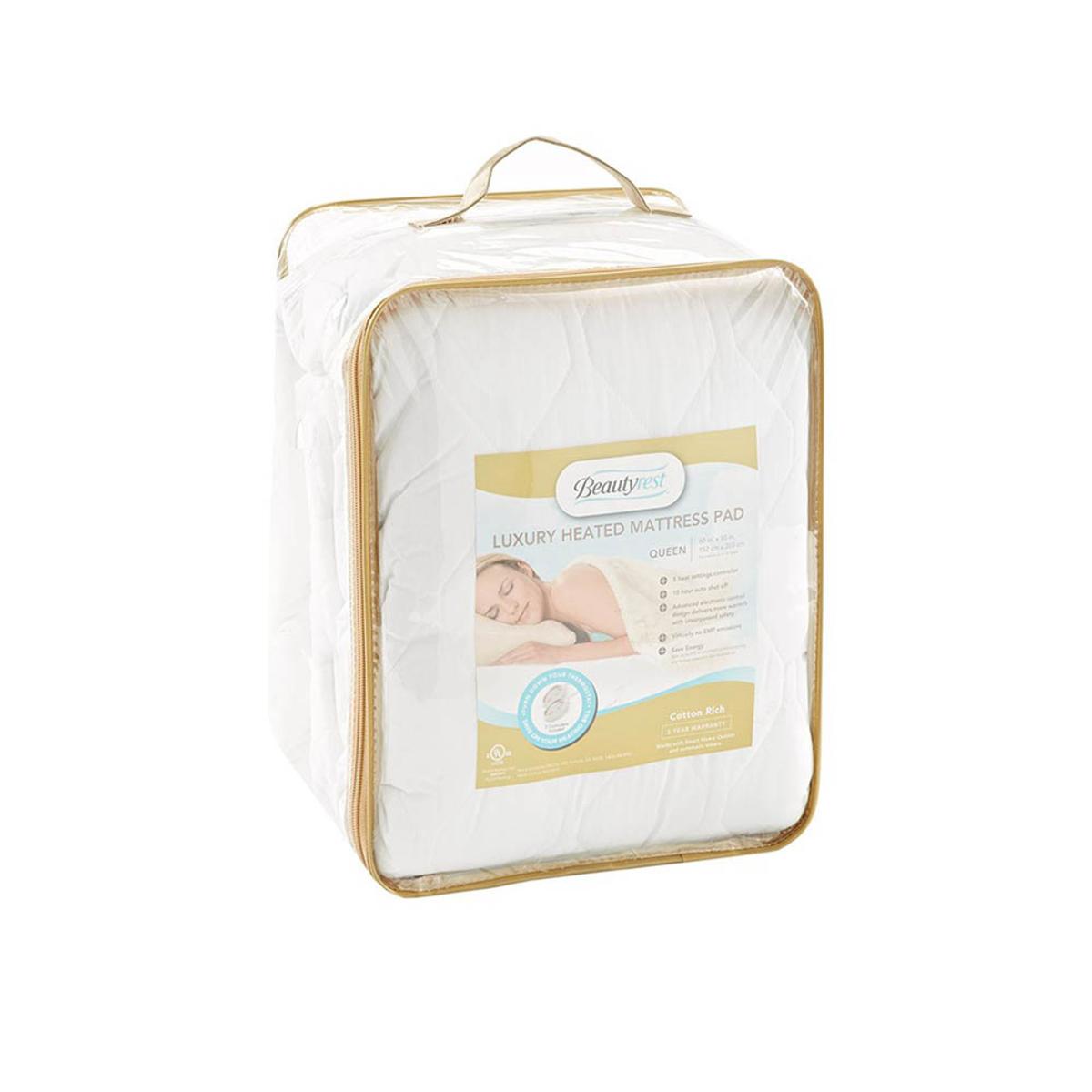  Beautyrest Cotton Blend Heated Mattress Pad - Twin XL