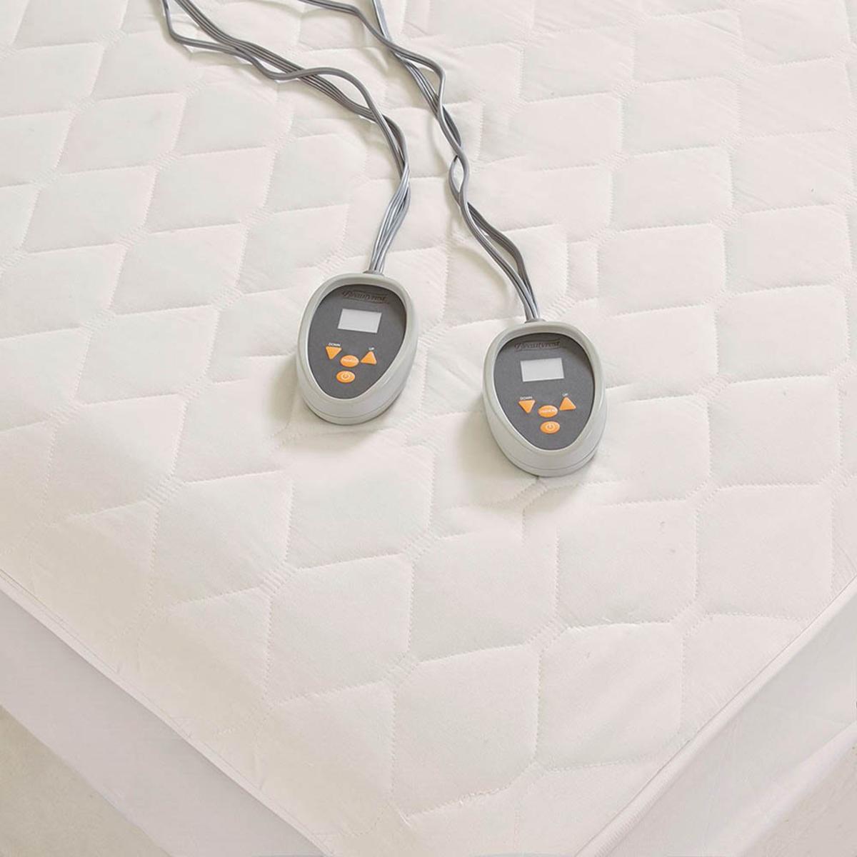  Beautyrest Cotton Deep Pocket Heated Mattress Pad With 20 Heat Settings - Full