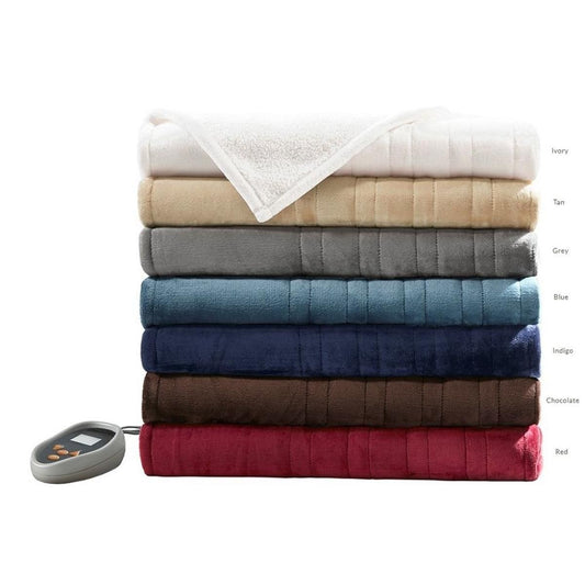  Beautyrest Heated Microlight To Berber Blanket - Full