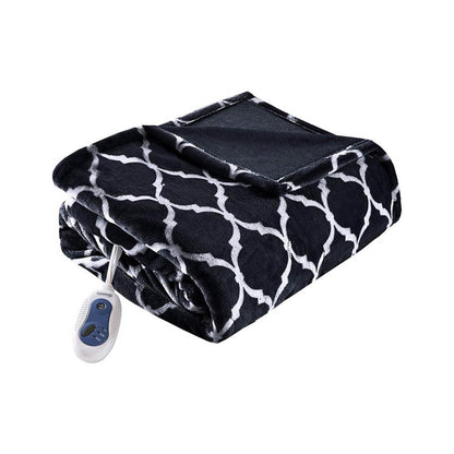  Beautyrest Heated Ogee Printed Throw - 60inW X 70inL