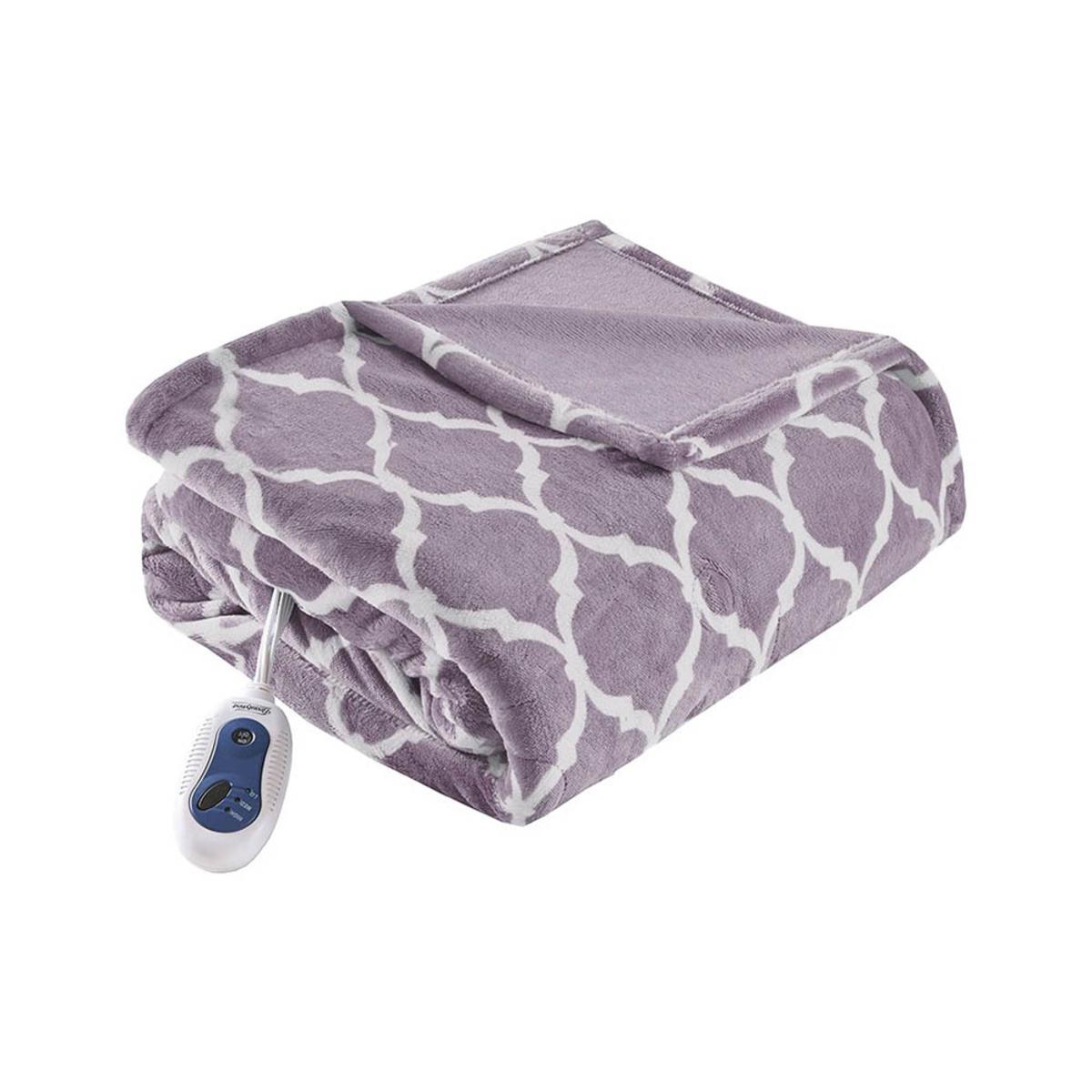  Beautyrest Heated Ogee Printed Throw - 60inW X 70inL