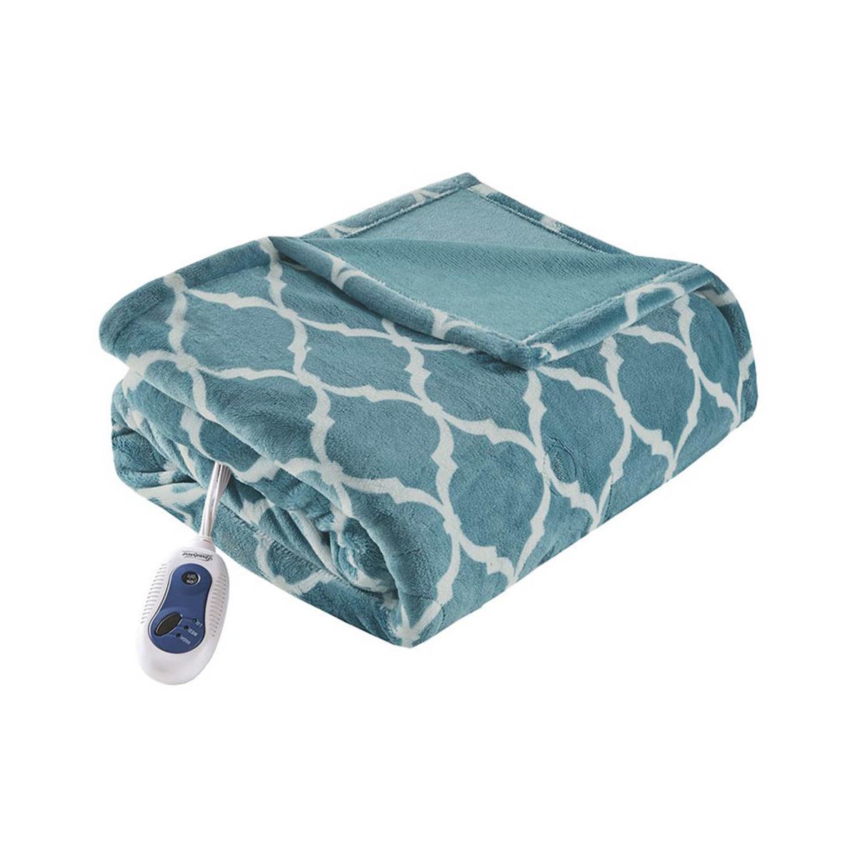  Beautyrest Heated Ogee Printed Throw - 60inW X 70inL