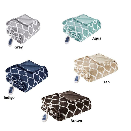  Beautyrest Heated Ogee Throw - 60inW X 70inL