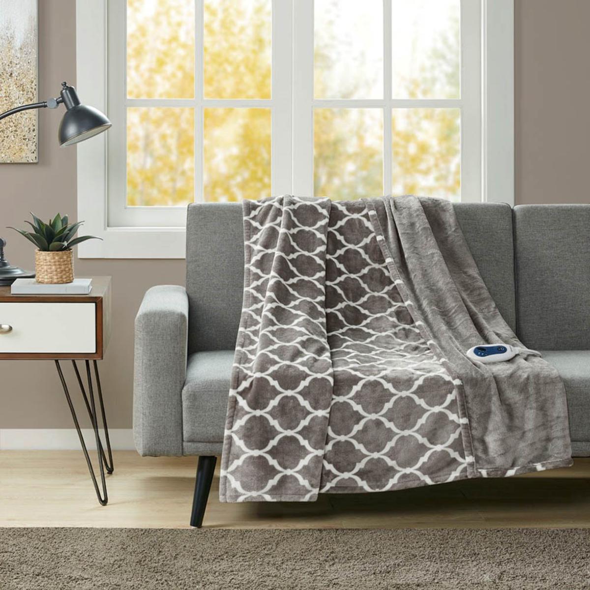  Beautyrest Heated Ogee Throw - 60inW X 70inL