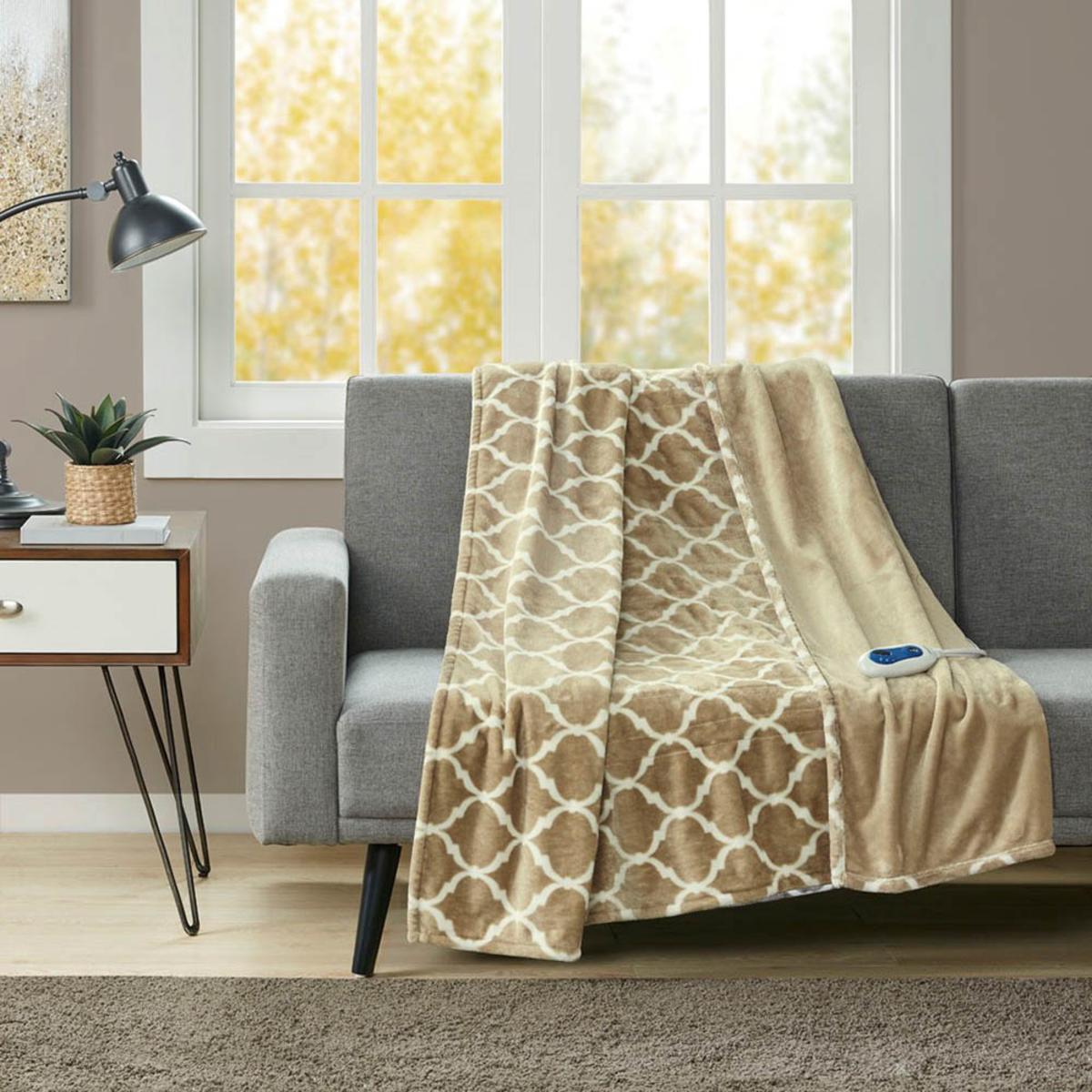  Beautyrest Heated Ogee Throw - 60inW X 70inL