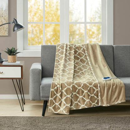  Beautyrest Heated Ogee Throw - 60inW X 70inL