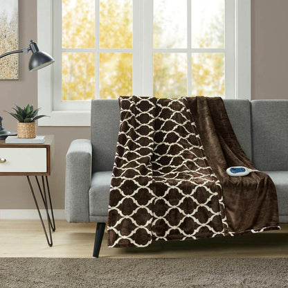 Beautyrest Heated Ogee Throw - 60inW X 70inL