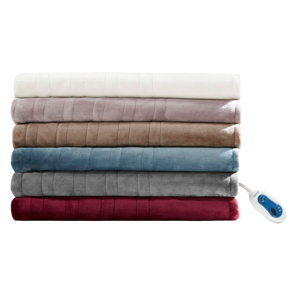  Beautyrest Heated Plush Throw