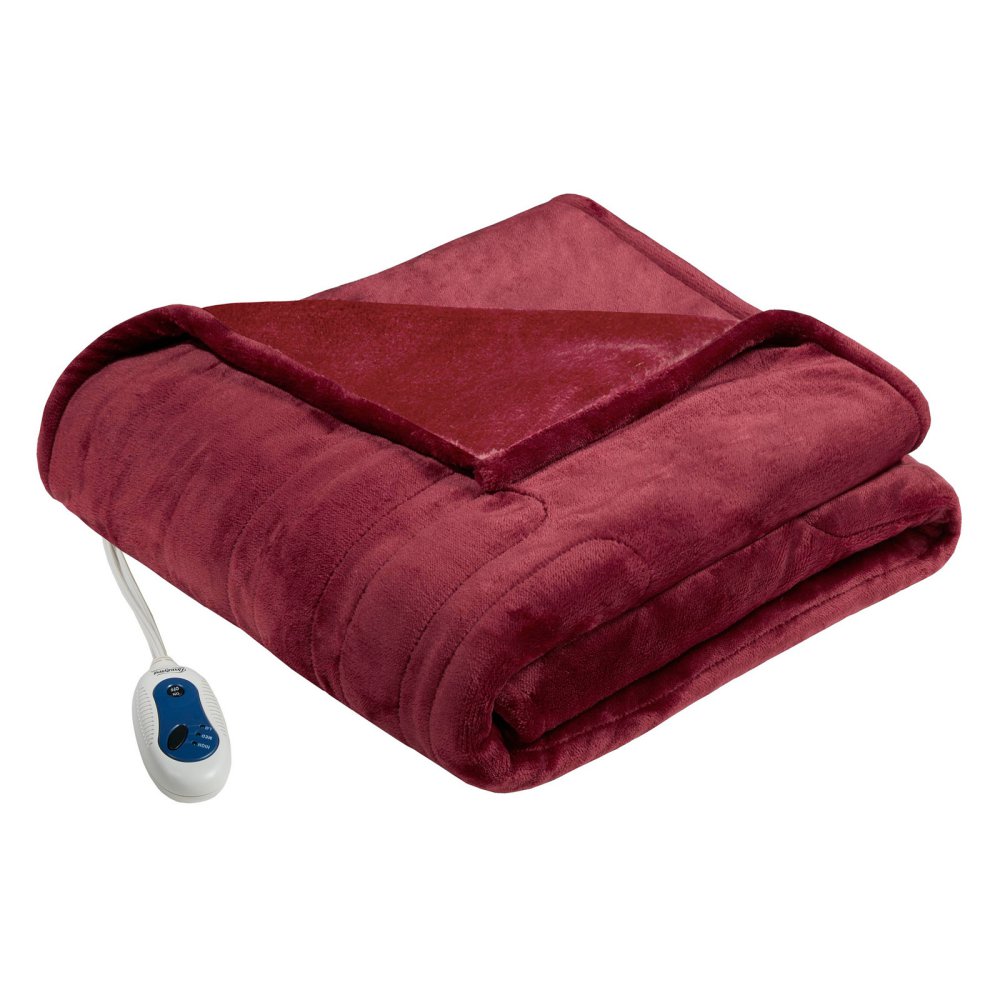  Beautyrest Heated Plush Throw