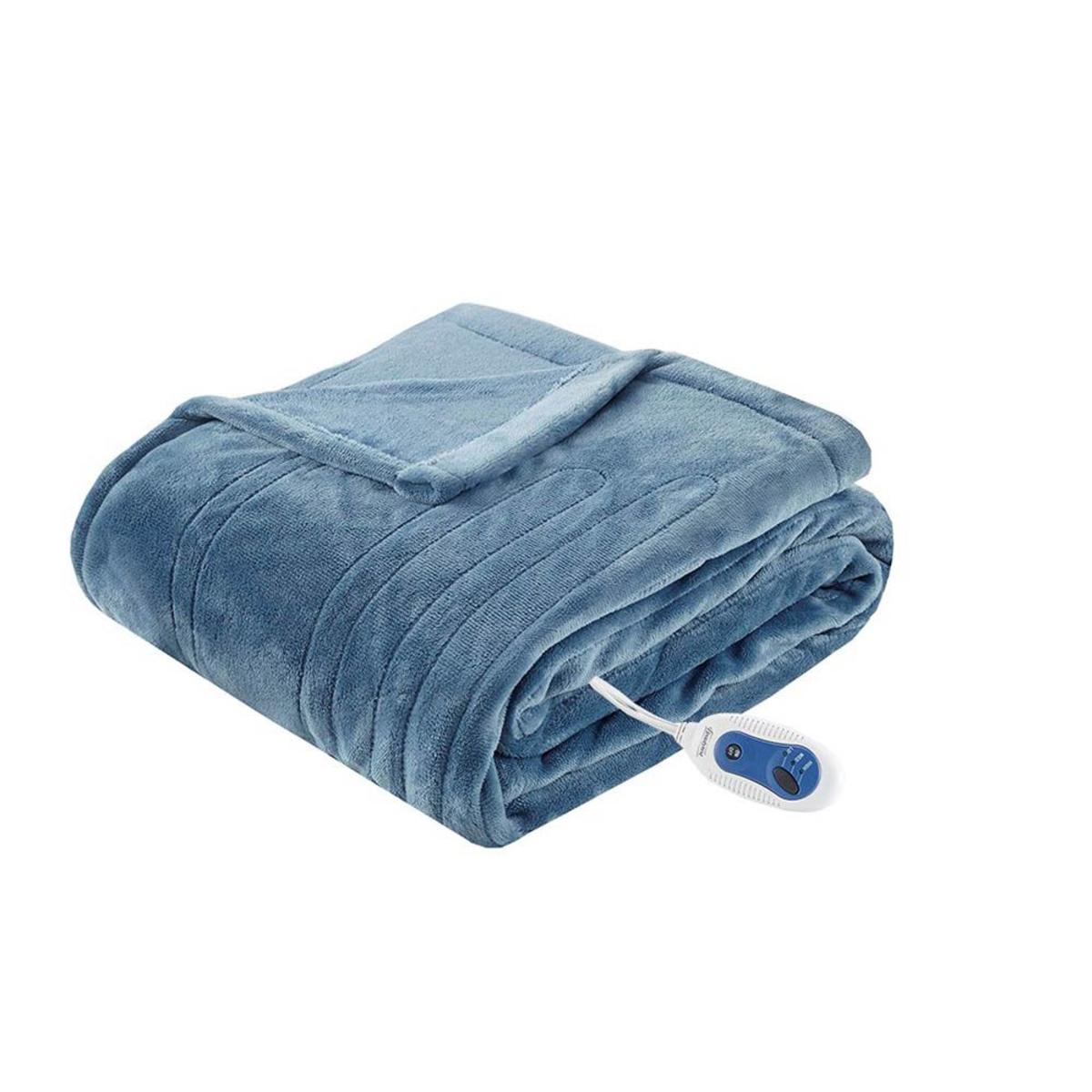  Beautyrest Heated Plush Throw - 60inW X 70inL