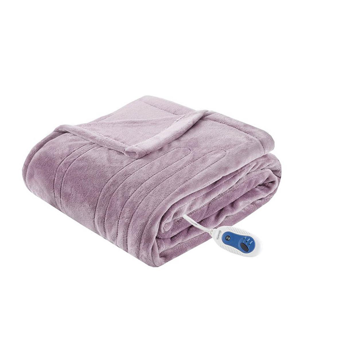  Beautyrest Heated Plush Throw - 60inW X 70inL