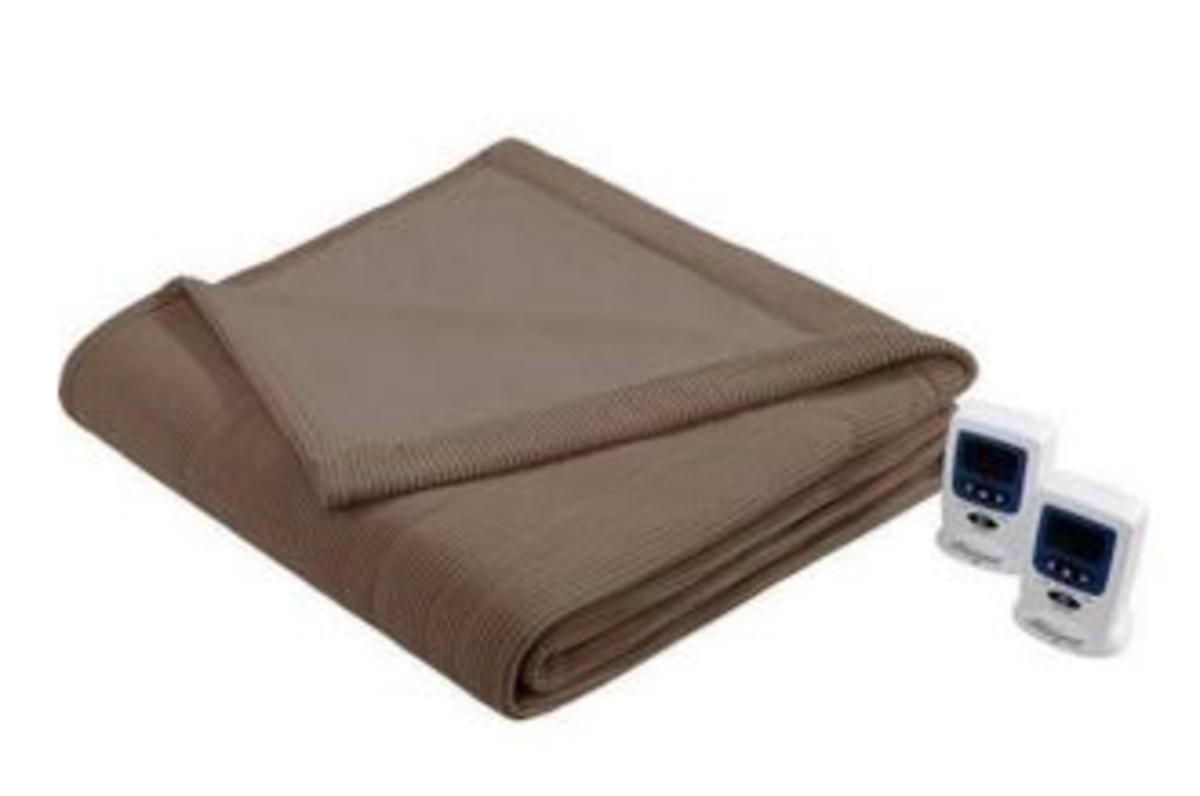  Beautyrest Electric Micro Fleece Heated Blanket - Twin