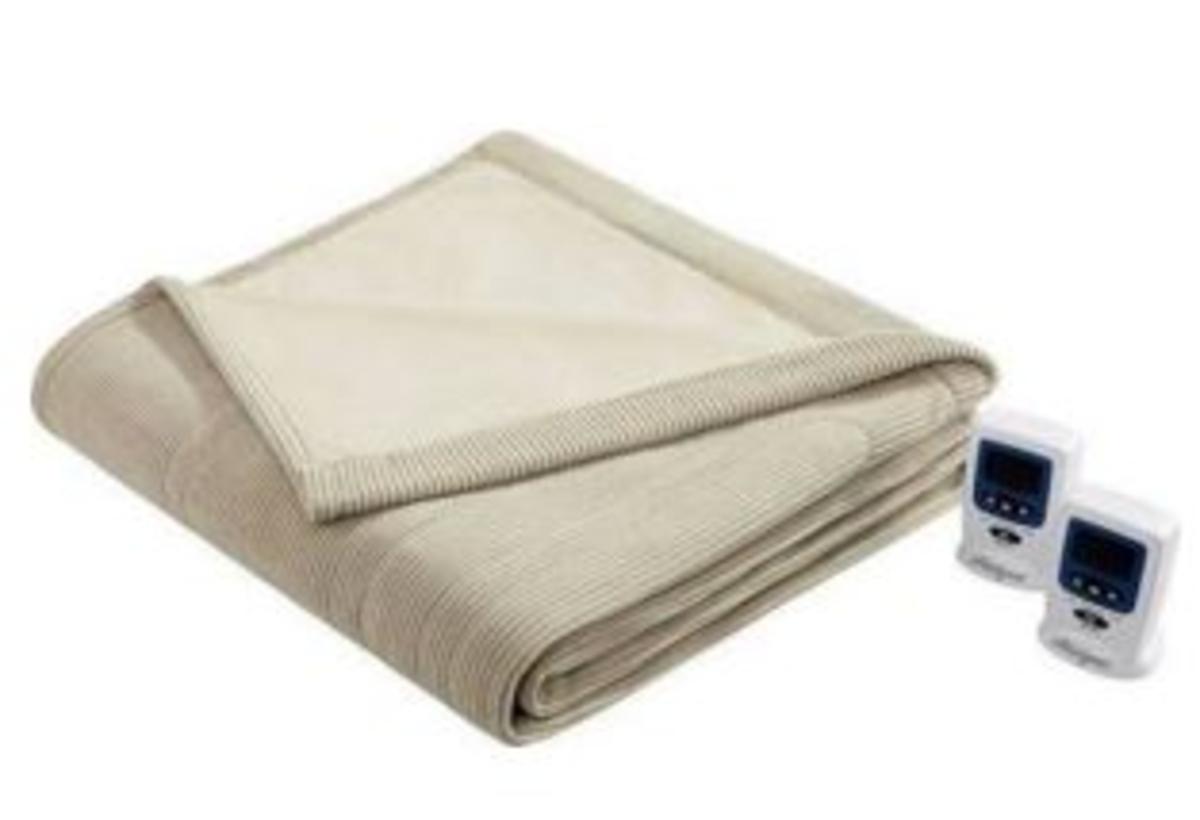  Beautyrest Electric Micro Fleece Heated Blanket - Twin