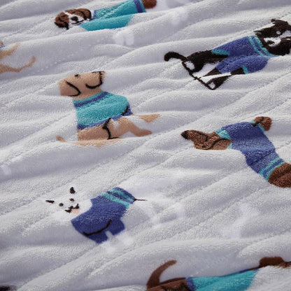  Beautyrest Oversized Plush Printed Heated Throw - 60inW X 70inL