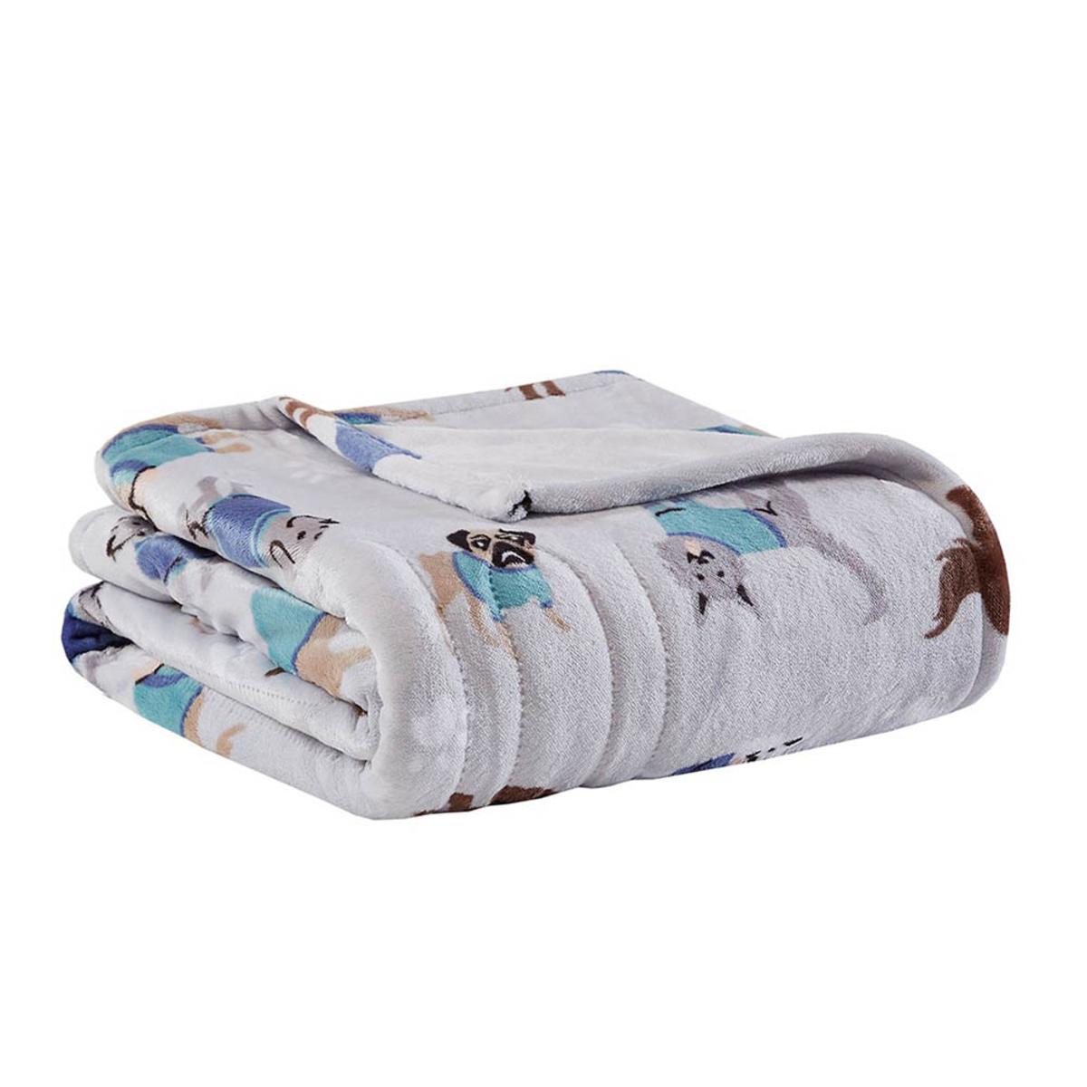  Beautyrest Oversized Plush Printed Heated Throw - 60inW X 70inL