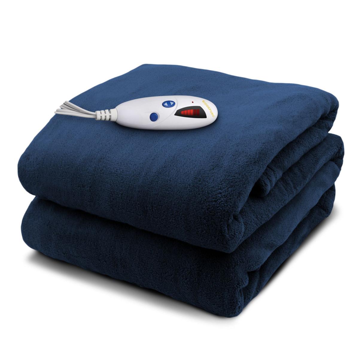  Biddeford Blankets Micro Plush Electric Heated Throw With Digital Controller