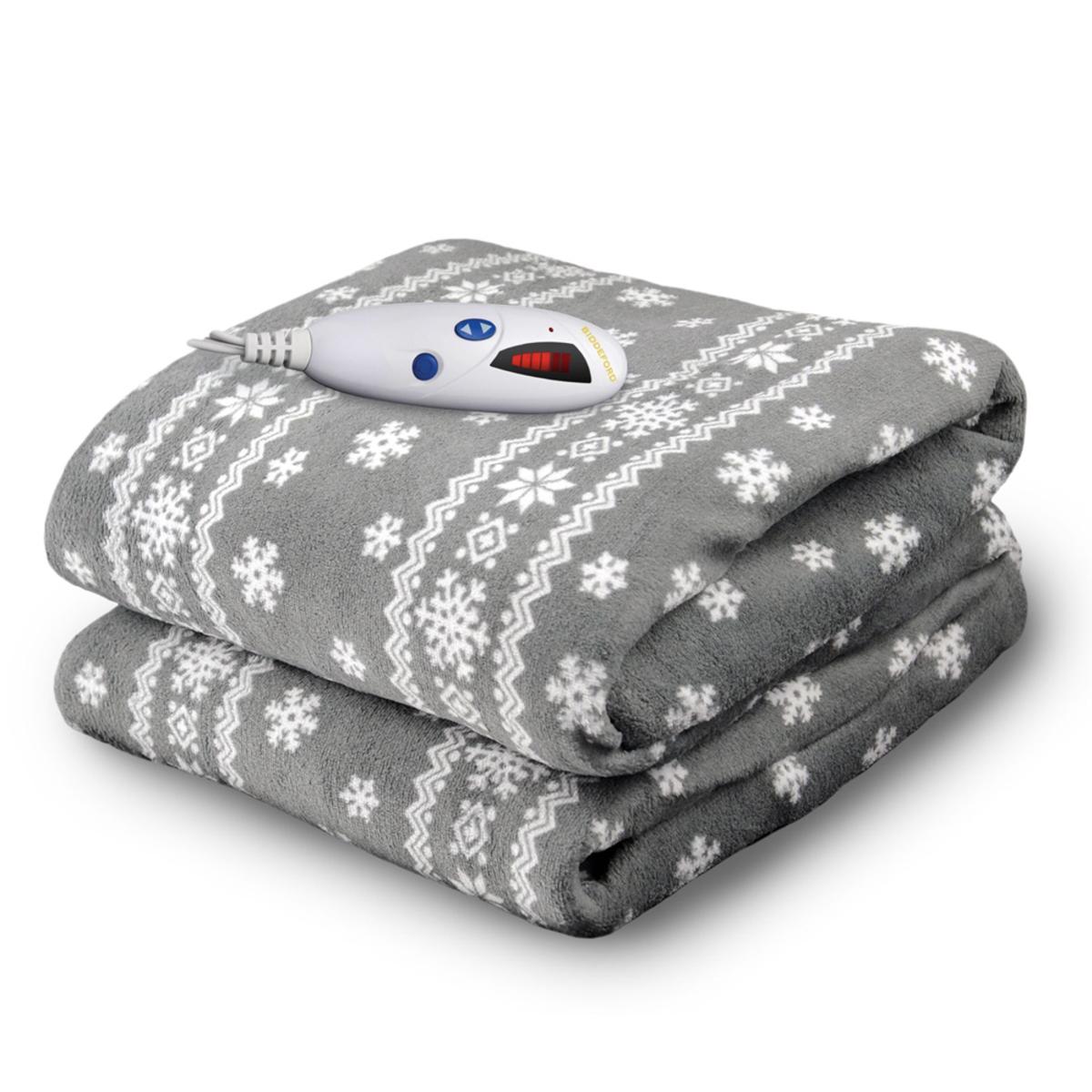  Biddeford Blankets Micro Plush Electric Heated Throw With Digital Controller