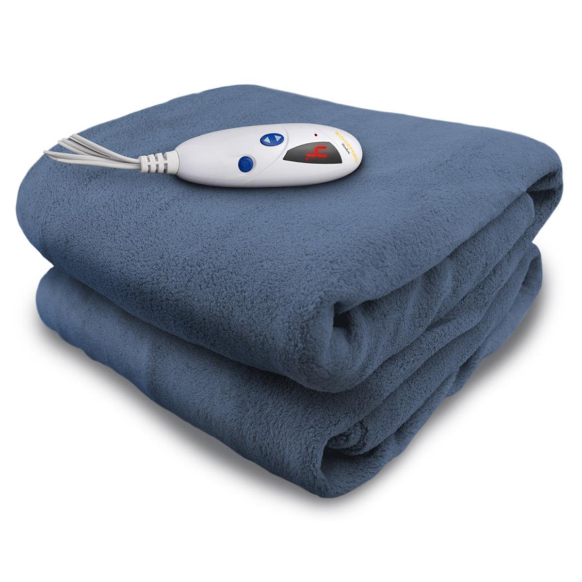  Biddeford Blankets Micro Plush Electric Heated Throw With Digital Controller