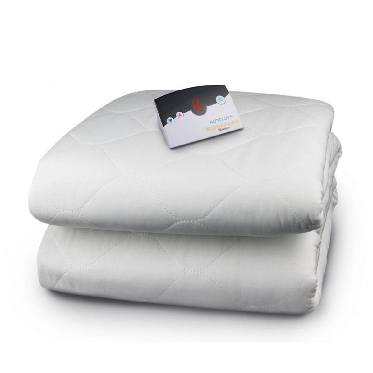  Biddeford Blankets Quilted Electric Heated Mattress Pad - Queen