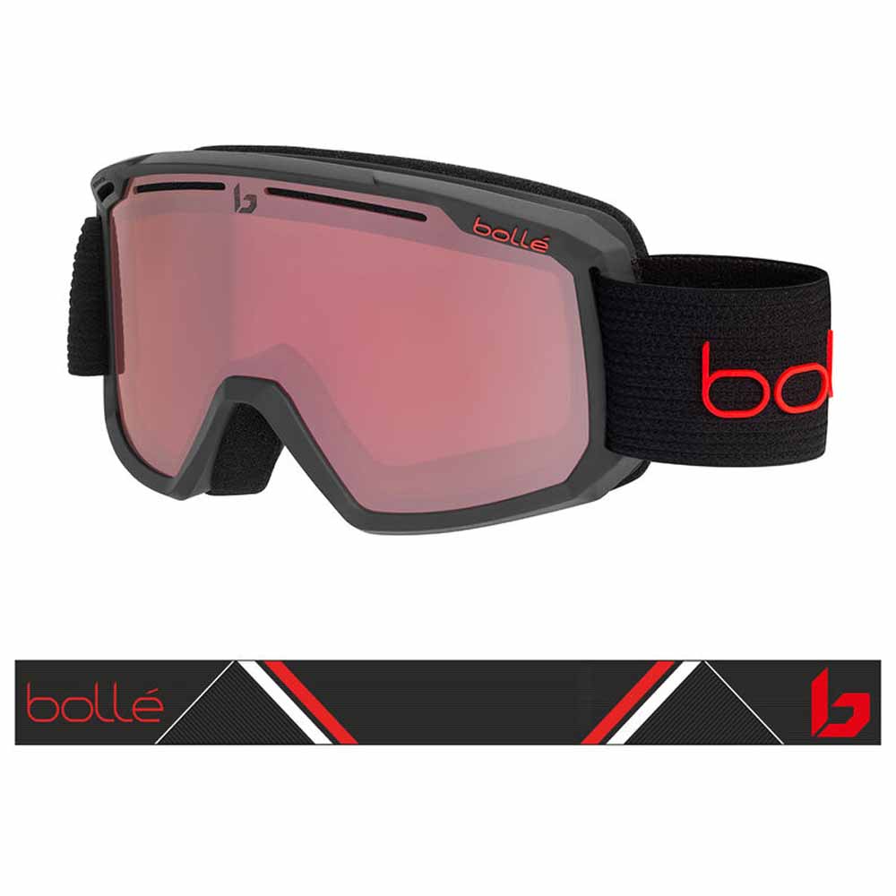  Bolle Maddox Goggle Black Matte - Vermillon Gun