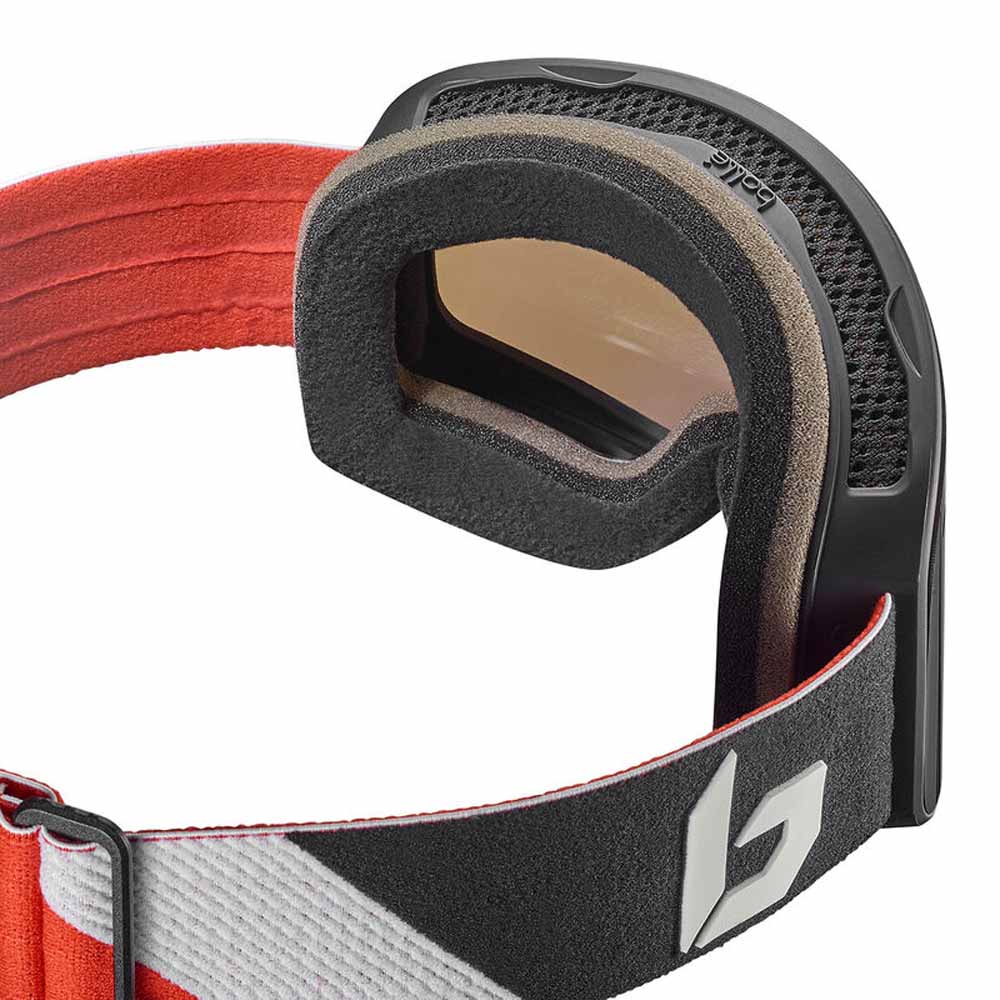  Bolle Nevada Goggle Black Red Matte - Black Chrome