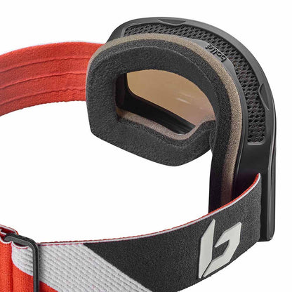  Bolle Nevada Goggle Black Red Matte - Black Chrome