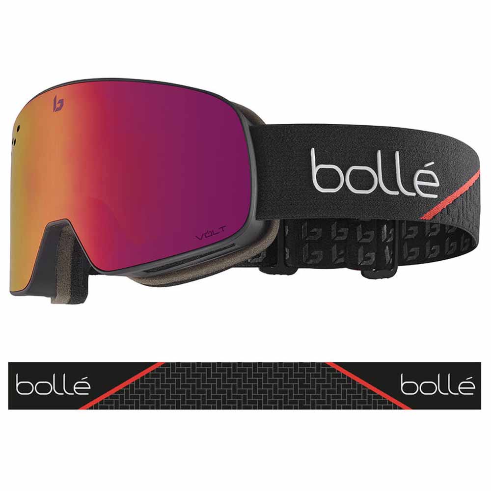  Bolle Nevada Goggle Race Black Matte - Volt Ruby