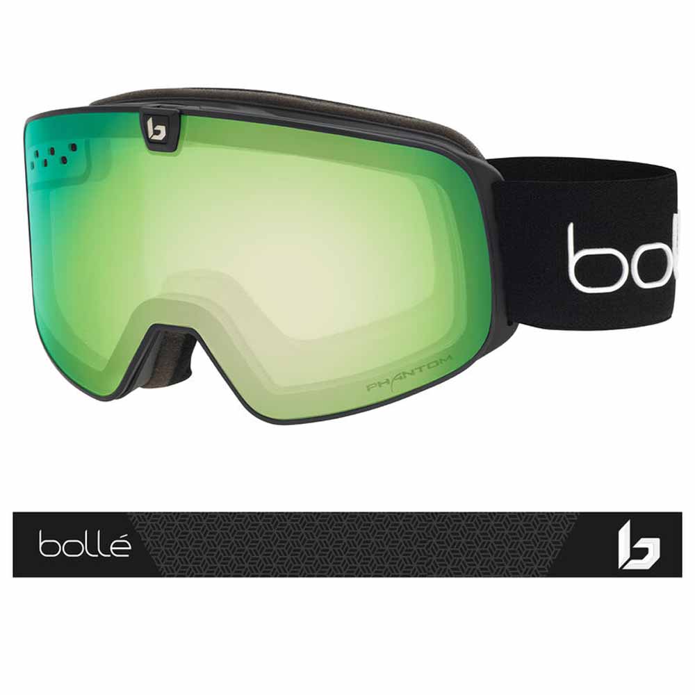  Bolle Nevada Neo Goggle Black Cubes Matte - Phantom Green Emerald Photochormic & Light Lemon