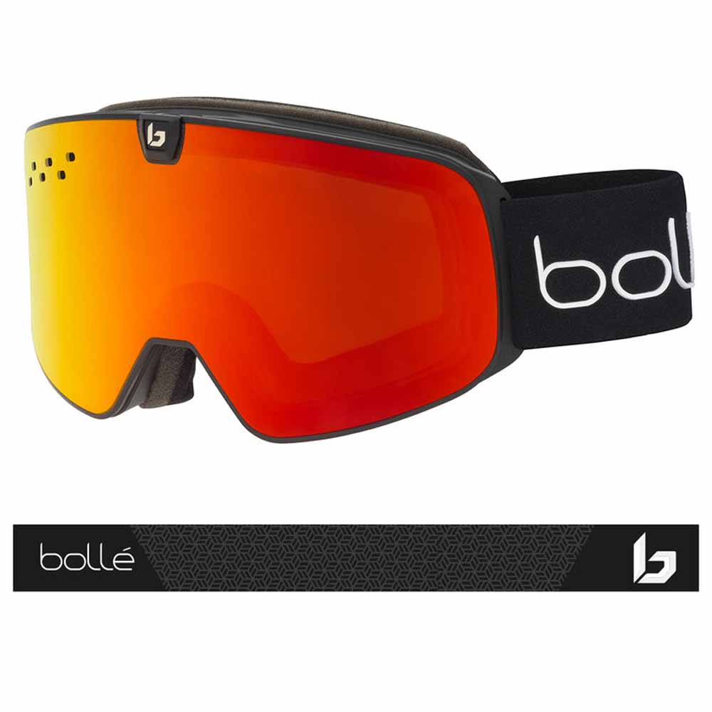  Bolle Nevada Neo Goggle Black Matte - Sunrise & Light Vermillon Blue