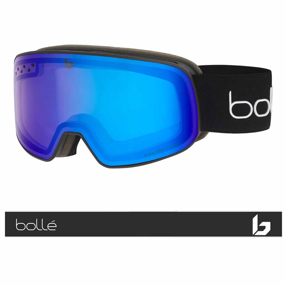  Bolle Nevada Small Goggle Black Corp Matte - Phantom+ Blue Semi-Polarized Photochromic