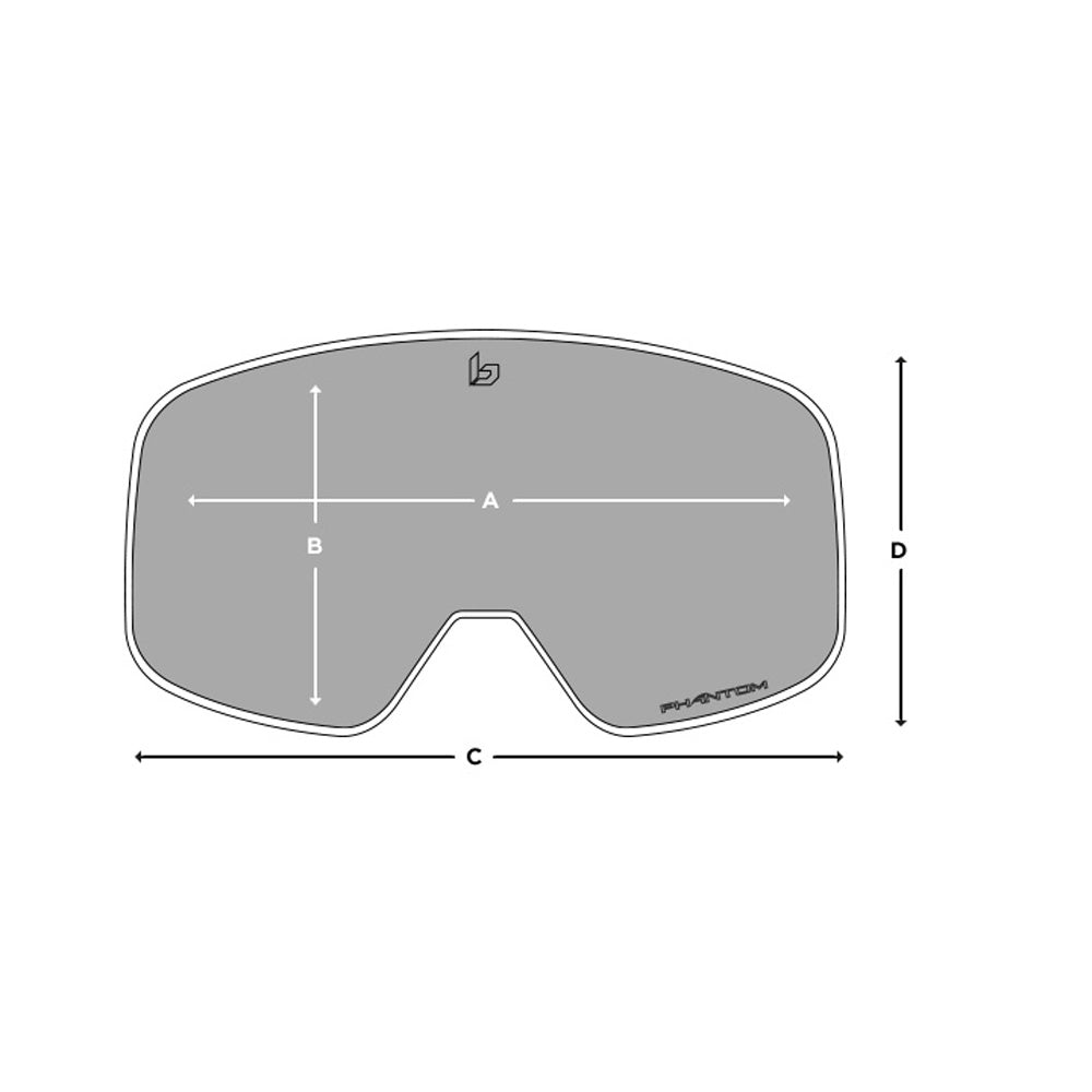  Bolle Nevada Small Goggle Black Corp Matte - Phantom+ Blue Semi-Polarized Photochromic