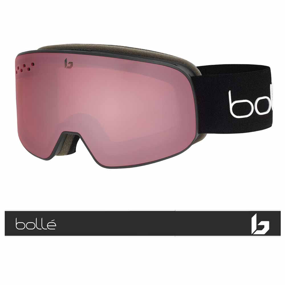  Bolle Nevada Small Goggle Black Corp Matte - Vermillon Gun