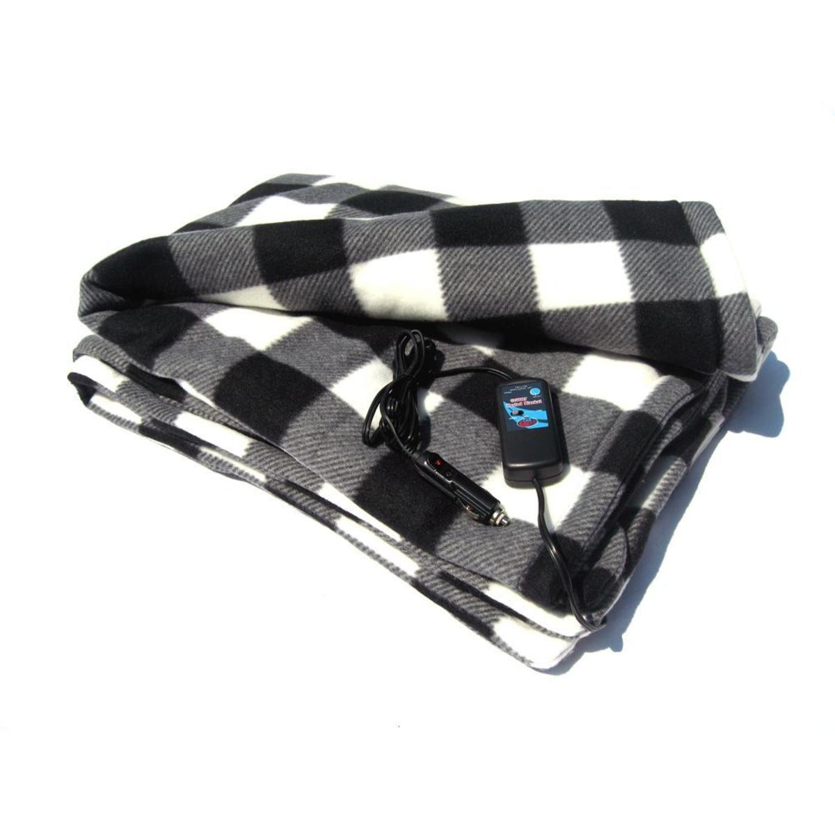  Trillium Car Cozy 2 12-Volt Heated Travel Blanket With Patented Safety Timer