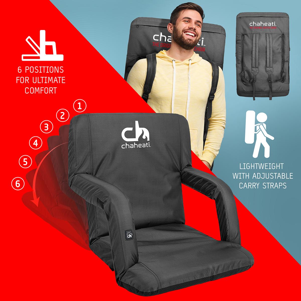  Chaheati 7V Heated Folding Bleacher Seat