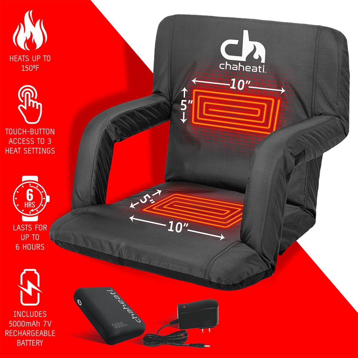  Chaheati 7V Heated Folding Bleacher Seat